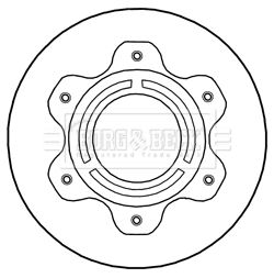 BORG & BECK Тормозной диск BBD6026S